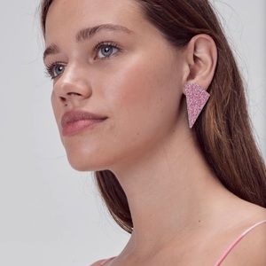 For Love and Lemons Robin Pink Crystal Earrings